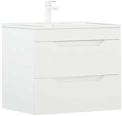 Corozo Тумба с раковиной Юта 65 Z2 подвесная белая – фотография-2